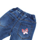 Embroidery Letter Jeans