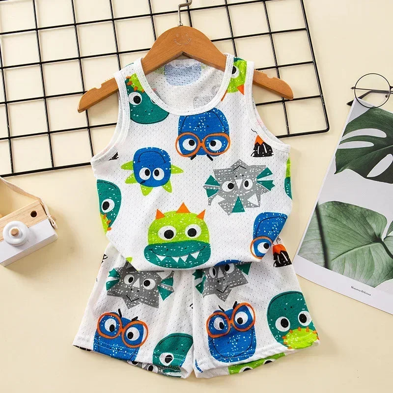 Summer Sleeveless Clothing Set